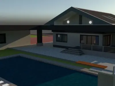Cozy House With Attic  3D print model