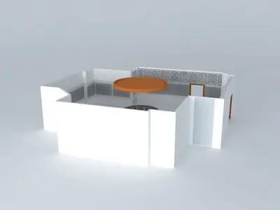 A museum interior 3D model