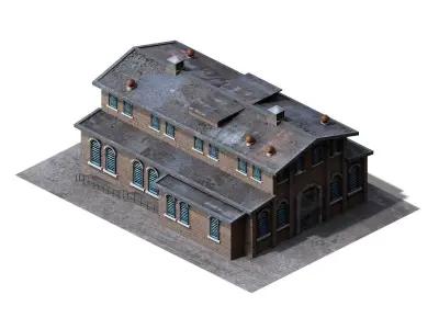 Future World - Industrial Zone 02 3D model