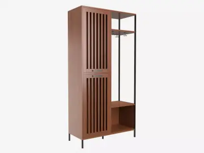 Cabinet Slat Door Walker Edison 3D model