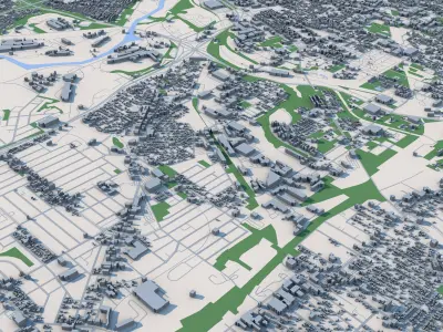 Cleveland City Ohio United States 3D model