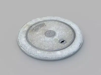 Sewer Grate 02 3D model