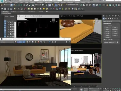 Interior Design Render 3D model