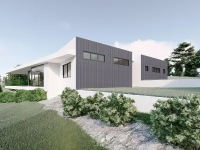 Modern House Low-poly 3D model