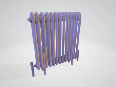 Classic Vintage Radiator Home Appliance Low-poly 3D model
