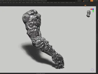 robot hand a03 3d print model 3D print model