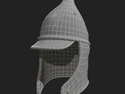 Helmet Hat Russian Soviet Army combat  Low-poly 3D model