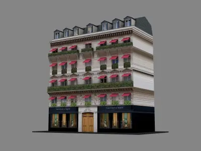Typical Parisian Apartment 3d Building 04 3D model