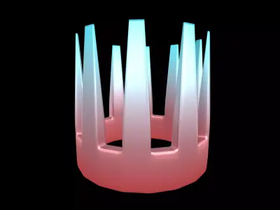 Crown v1 006 Low-poly 3D model