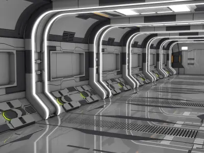Sci Fi Corridor 3D model