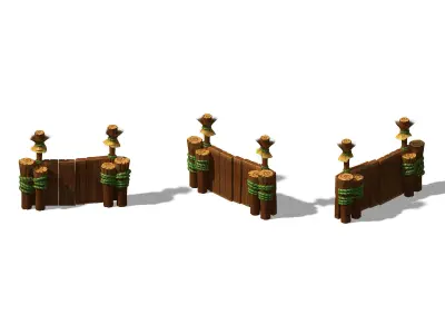 Dynasty City - Small Door 42 3D model