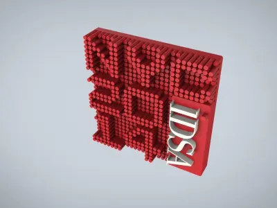 iDSA Lapel Pin - Concept 1 Free 3D model