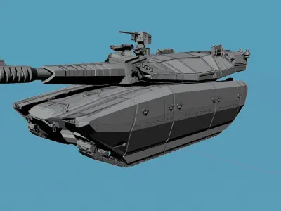 IDF Merkava mark 5 - concept tank 3D print model