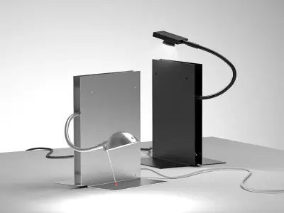 Oscar table lamp with light 3D model