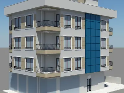 Buildings apartment building - apartment building 3D Model Pack