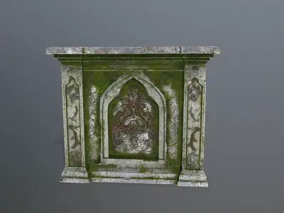 column Low-poly 3D model