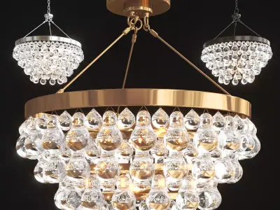 Bling Convertible Chandelier 3D model