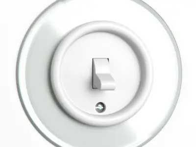 Switches and sockets THPG Duroplast Glass Covering 3D model