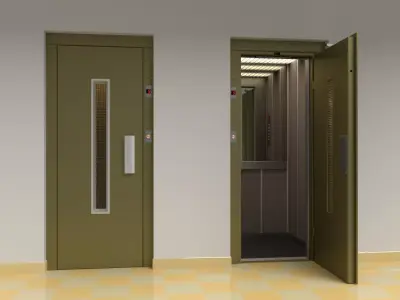 European vintage elevator 3D model