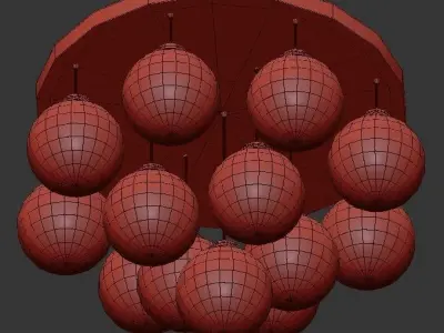 2 X CHANDELIER 3D model