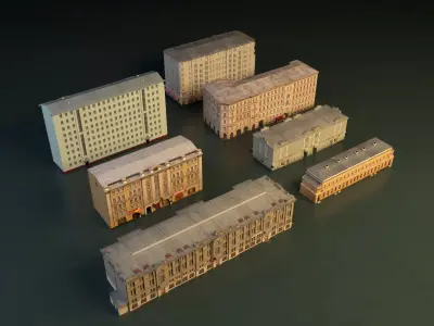 Building set 001 3D model