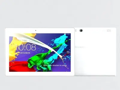  Tablet Lenovo Tab 2 A10 White 3D model