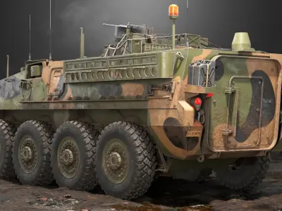  M1130 Stryker CV Slat Armour PBR 