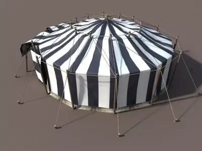 Circus Tent2 Low-poly 3D model
