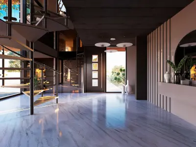 House Exterior and Interior 3D model