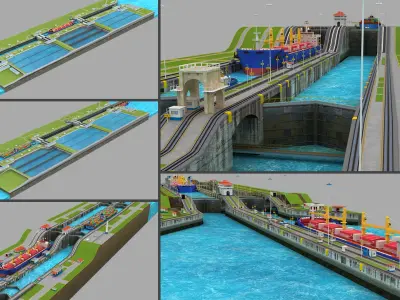  Panama Canal All Locks 