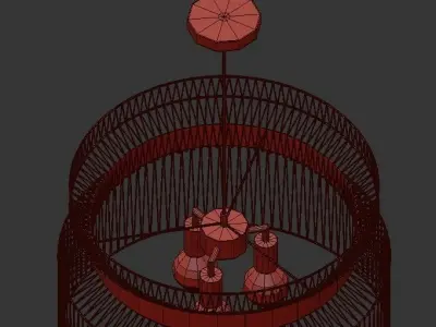 Godard goard pendant light 3D model