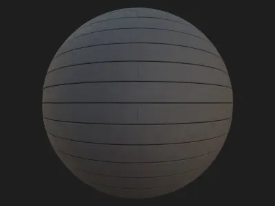 Old oak decking texture 3D model