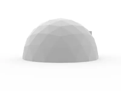 Geodesic Dome Glamping 01 3D model