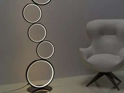 Floor lamp 3D model 10