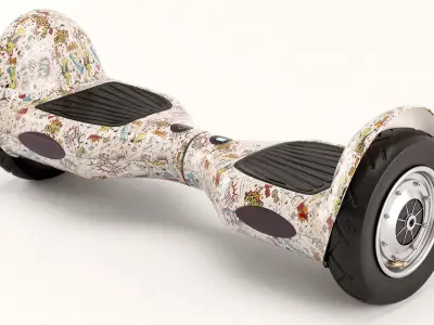 Self Balancing Electric Scooter 3D model