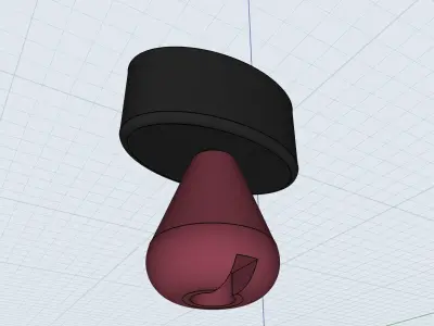 OvalLamp table lamp with shade 3D print model