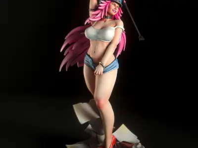 Poison from Street Fighter 3D print model