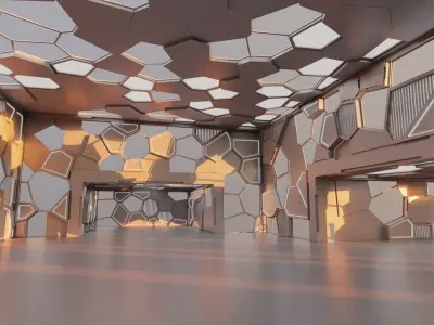Futuristic Interior 3001 3D model