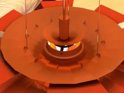 Chandelier light 3D model