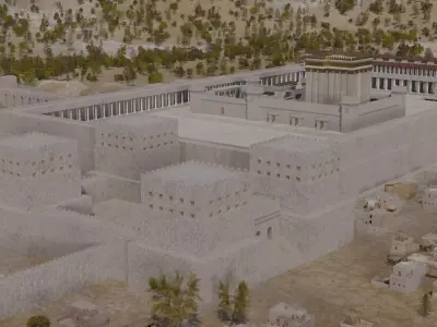 City of Jerusalem in the 1st century Low-poly 3D model