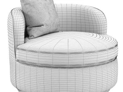 Tiffany armchair 3D model