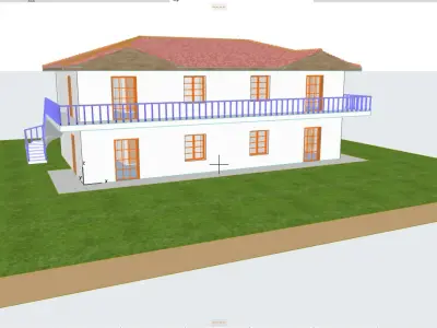 italian residential house  3D model