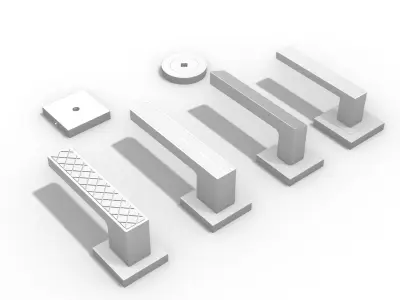Door Handle Bundle 1 3D model