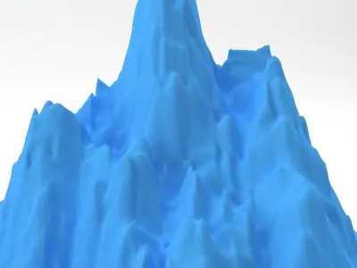 Mountain 3D print model
