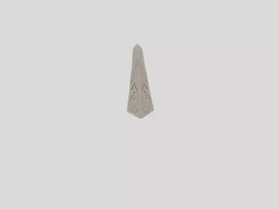 Ancient Fantasy Stone Obelisk for 3D print 3D model