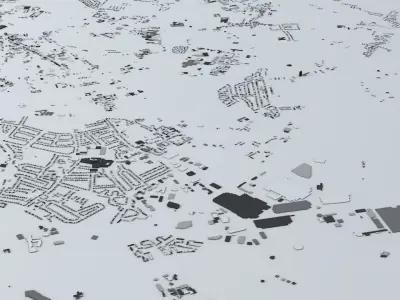 Oxford Streets and Buildings 3D model