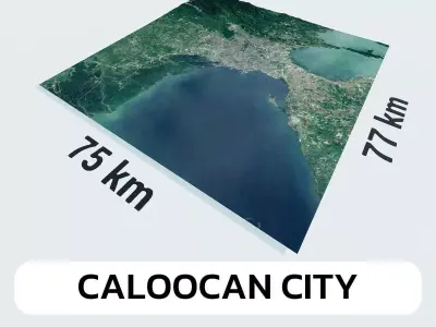 Caloocan City Philippines City Landscape 3D Model 3D model