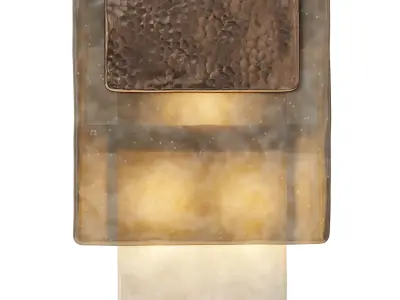Charles Burnand Hand Silvered Mini Placche Wall Sconce Low-poly 3D model