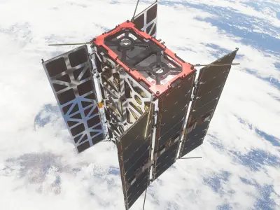 High Poly Cube Sat - C4D Octane 3D model