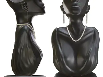 Yalikop Jewelry Mannequin Display 3D model